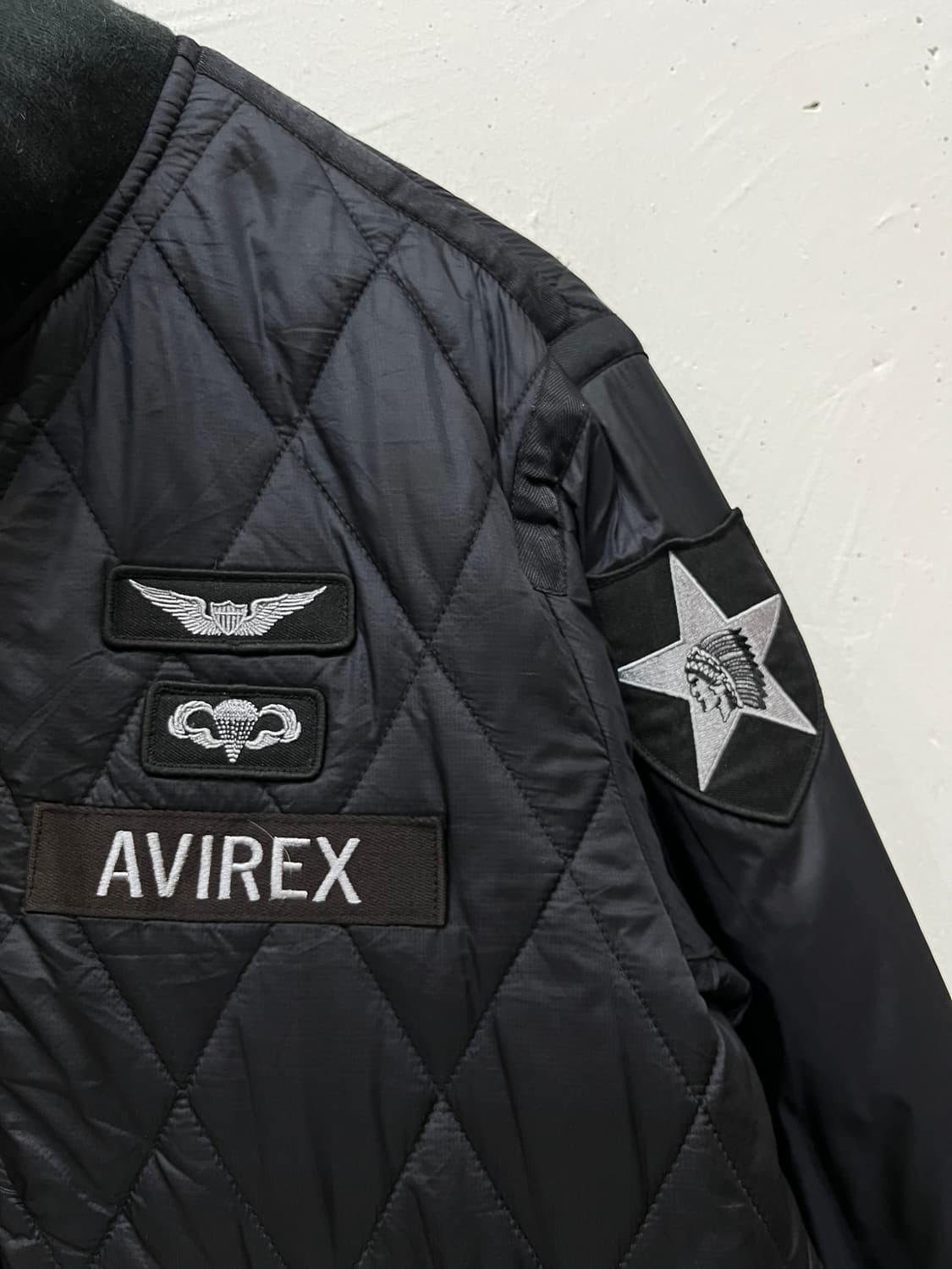 아비렉스 밀리터리 퀼팅 패딩 봄버자켓 L 상품이미지2