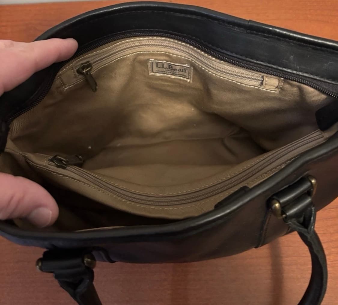 [미국배송] 엘엘빈 빈티지 가죽 토트백 90‘s  상품이미지5