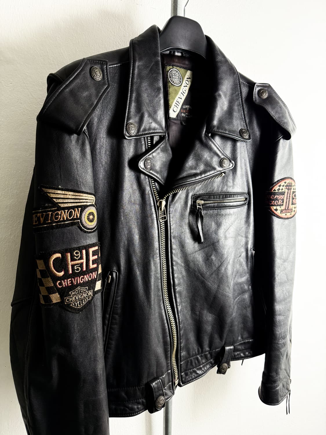 CHEVIGNON Cowhide Rider Jacket  상품이미지3