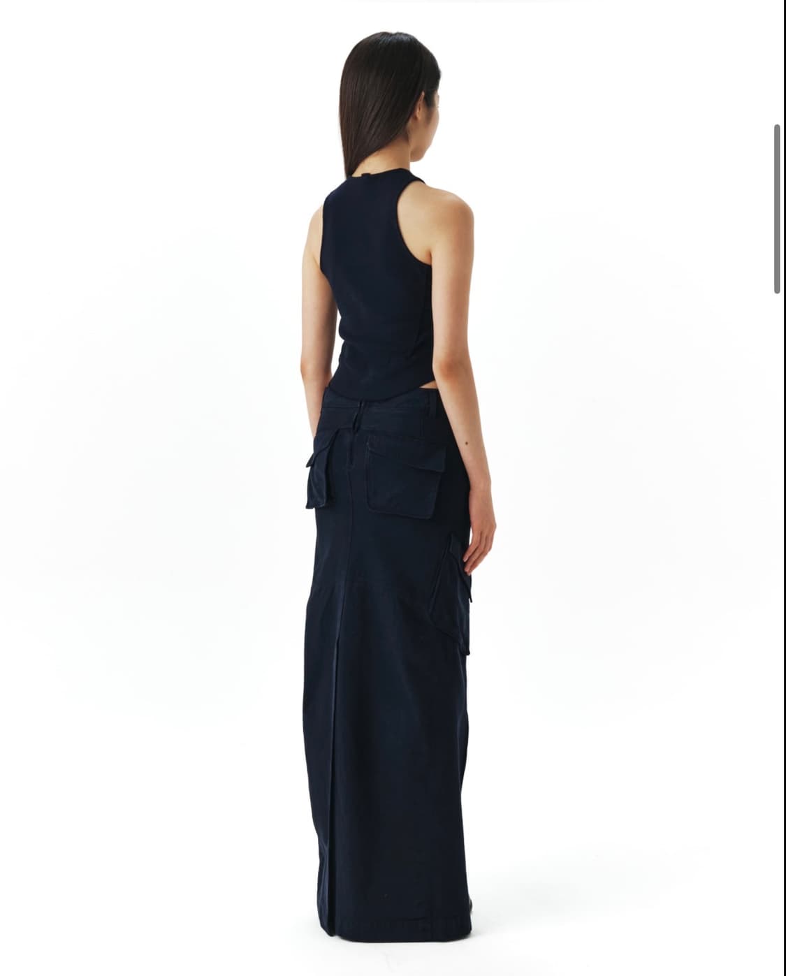 카고 맥시 스커트 와인 (퍼플에 더 가깝습니다) 상품이미지4