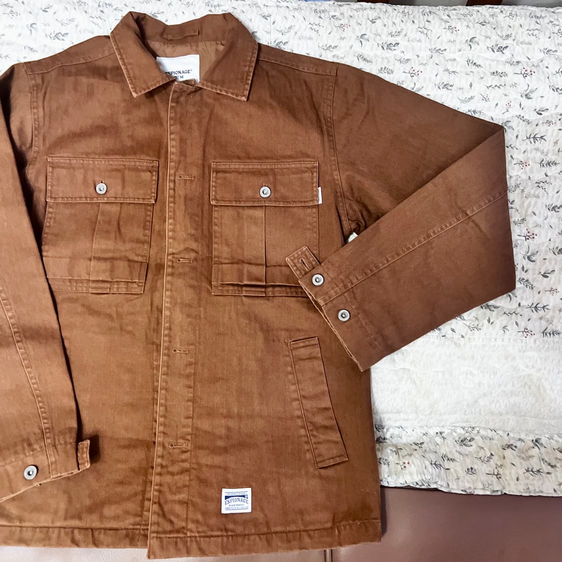 에스피오나지 stack HBT 4p 자켓 tan brown 상품이미지3