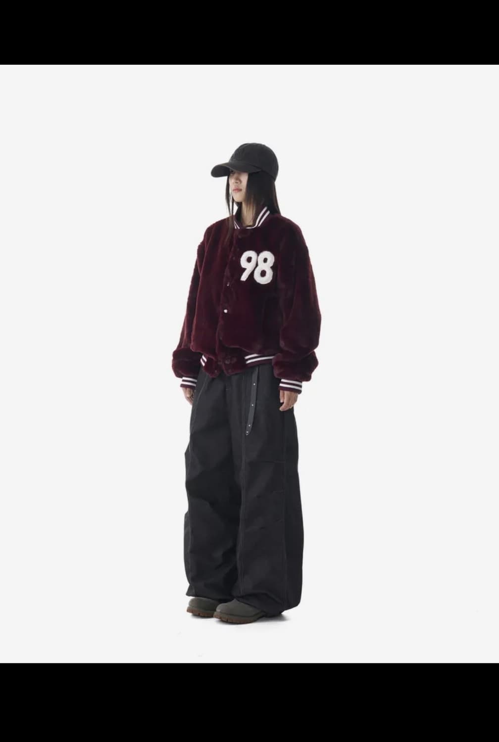 아캄 knee pin-tuck printed denim pants 상품이미지1