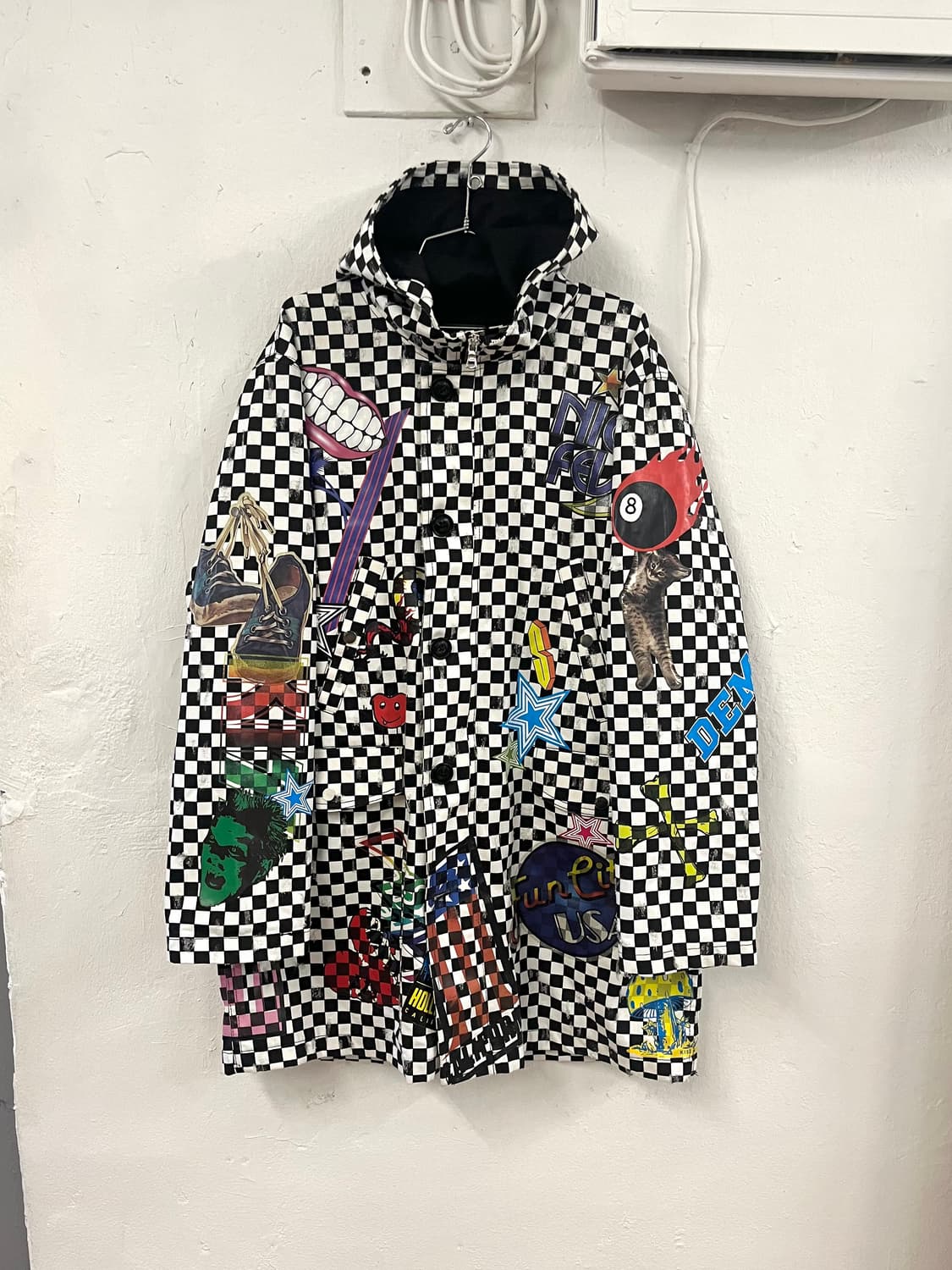 아미리 컬렉션 체크보드 파카 코트 상품이미지1