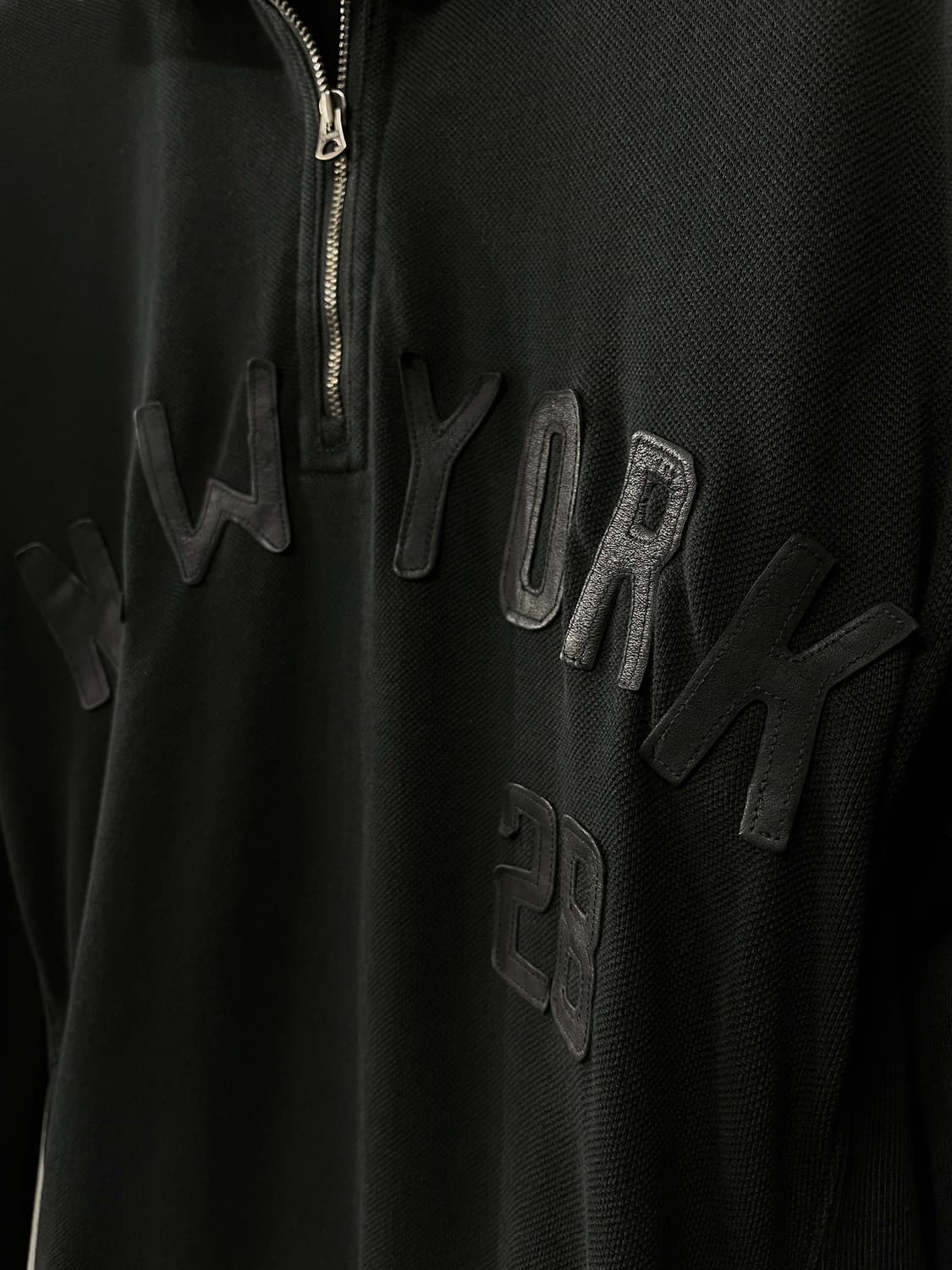 폴로 랄프로렌 뉴욕 레더 블랙 피그먼트 풀오버 스웻셔츠 맨투맨 상품이미지4