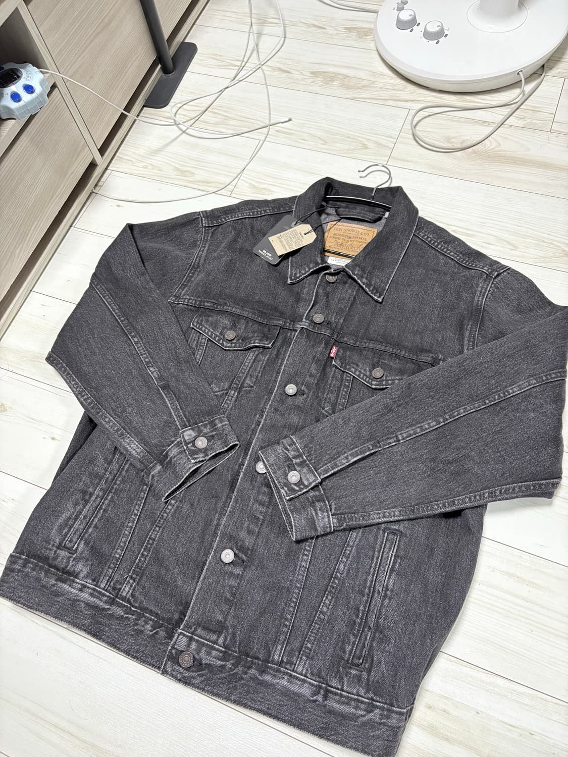 리바이스 릴렉스 트러커 자켓 흑청 L사이즈 새상품 상품이미지2