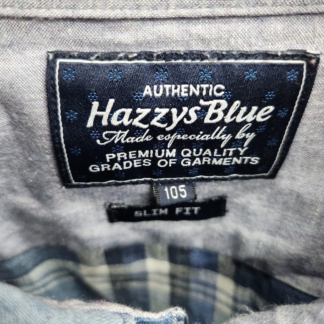 헤지스 로고 린넨100% 체크 셔츠 105(L) 상품이미지5