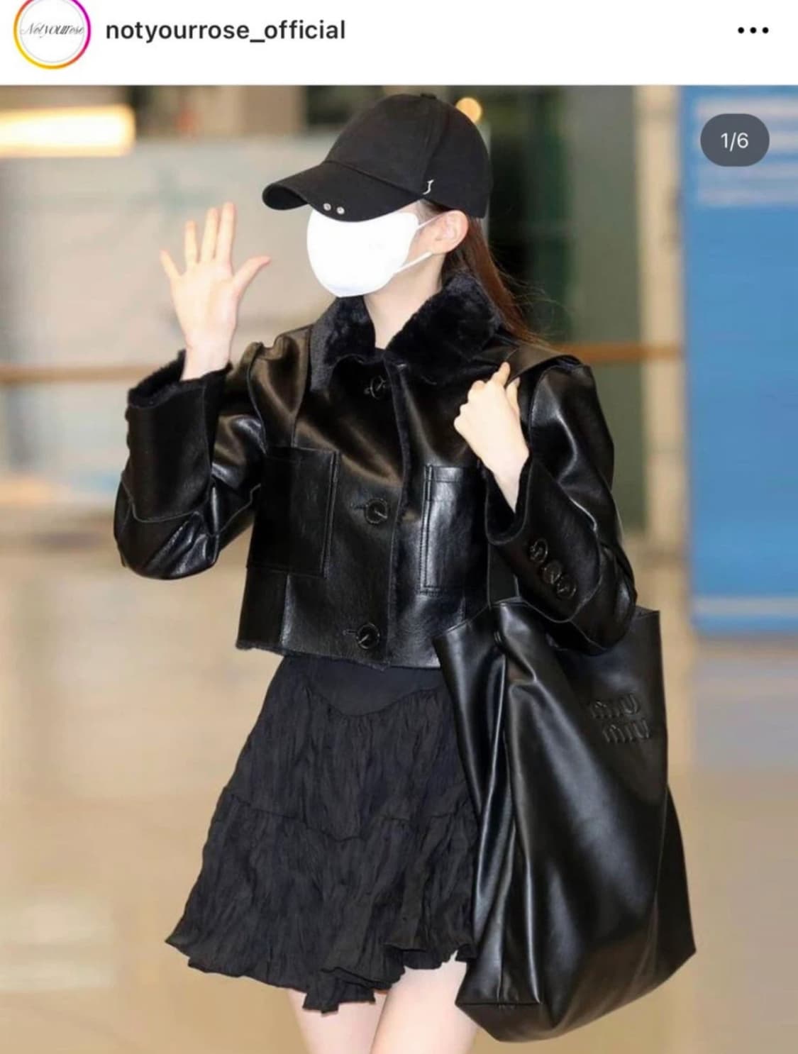 낫유어로즈 숏 리버시블 레더 무스탕 상품이미지4