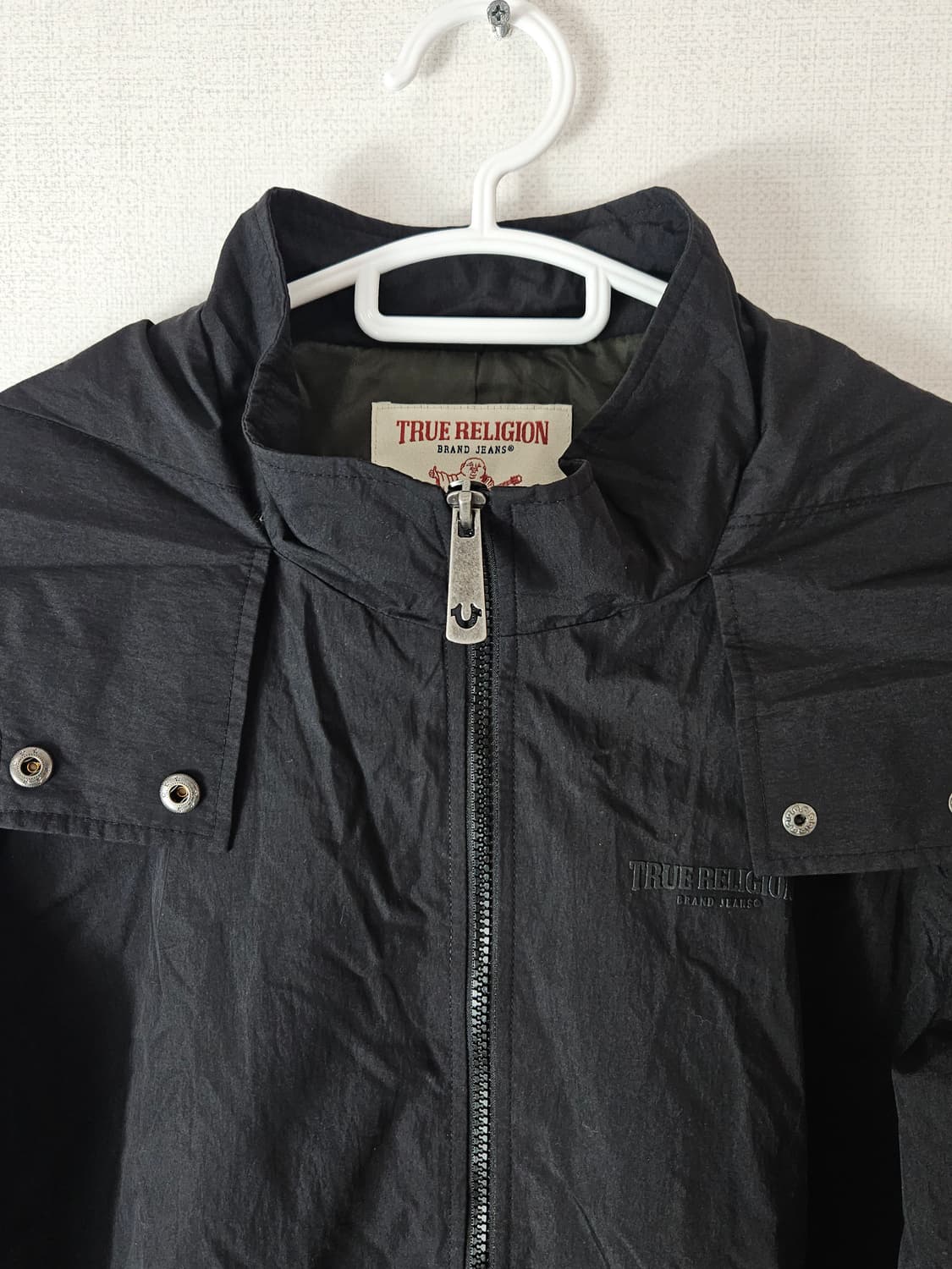 트루릴리전 바람막이 자켓 올드스쿨 빈티지 코트 스트링 M 95 오버핏 상품이미지3