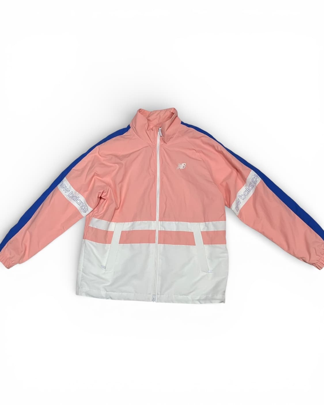 뉴발란스 핑크 배색 바람막이 기능성 집업 100 상품이미지4
