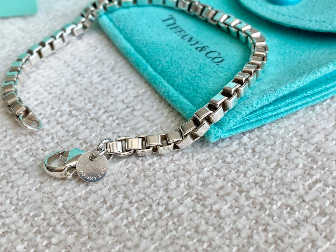 티파니 실버 베네치안 팔찌 18.5CM 남녀공용 상품이미지6