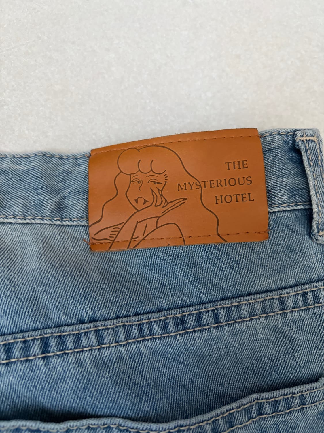 더미스테리어스호텔 가터 데님팬츠 상품이미지4