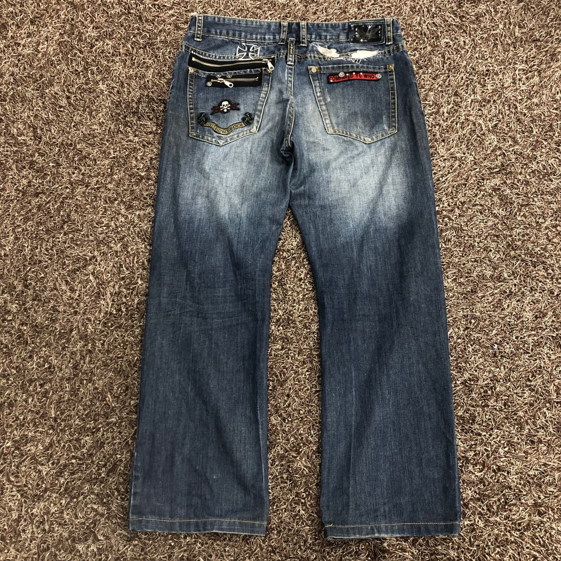 로빈스진 Y2k 와이드 데님 팬츠 상품이미지1