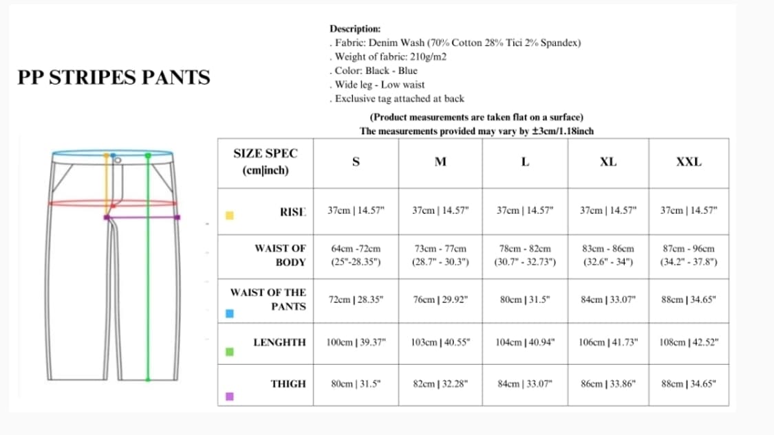 pushpush 스트라이프팬츠 블랙 상품이미지3
