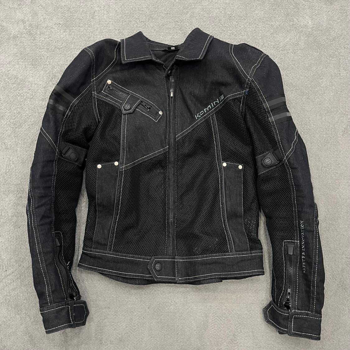 코미네 데님 모토사이클 라이더 자켓 상품이미지1