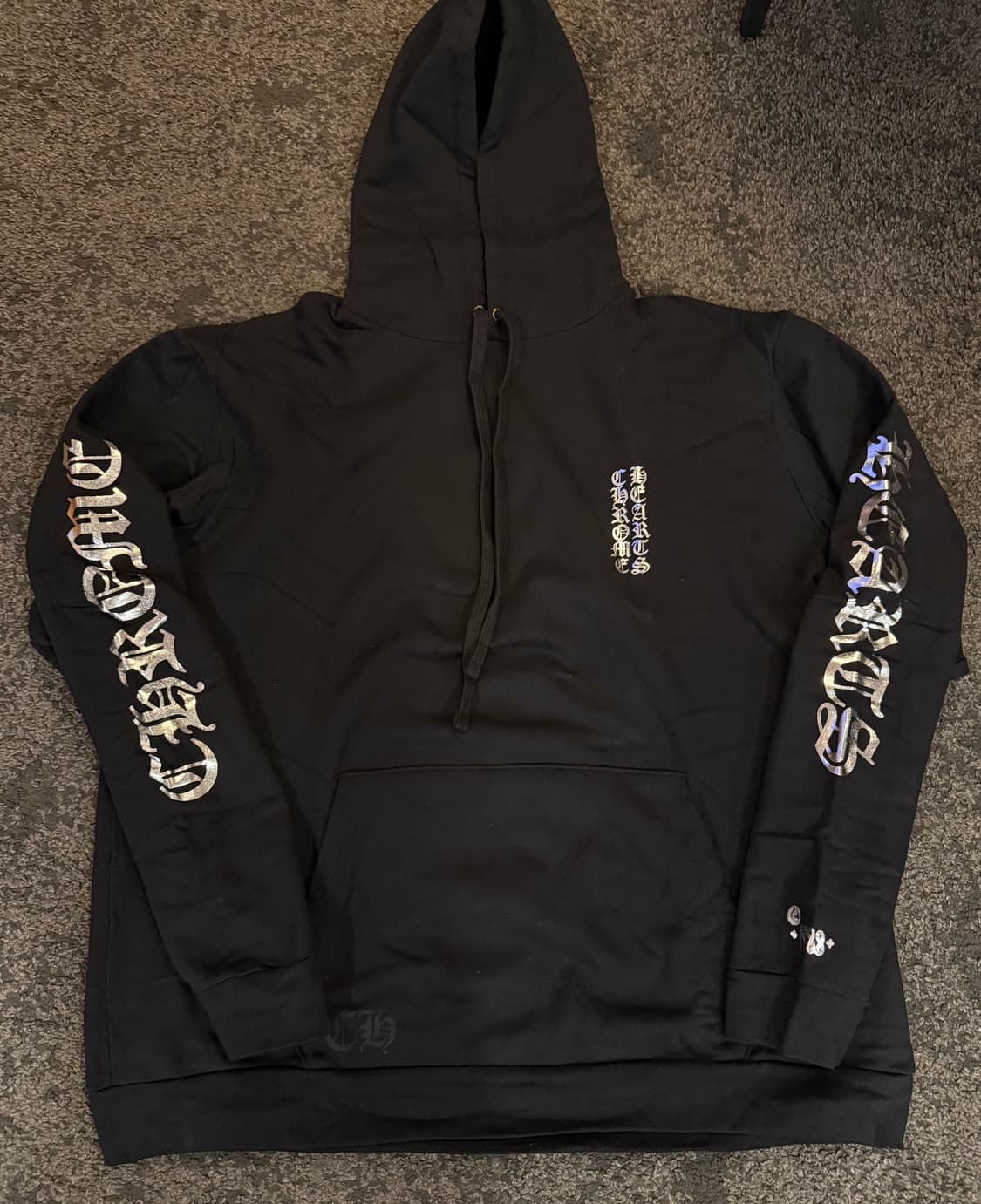 (XL) 새상품 크롬하츠 1988 후드 블랙/크롬실버 상품이미지1