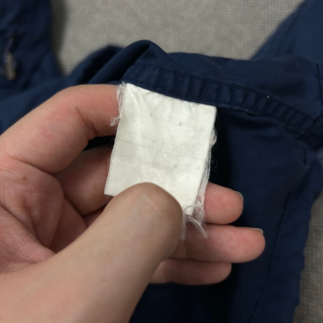 폴로 네이비 가먼트다이 코튼 후드자켓(L) 상품이미지6