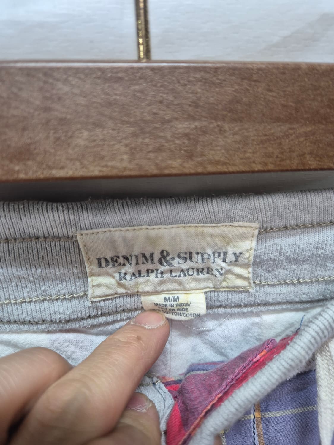 데님앤서플라이 체크 반바지 상품이미지2