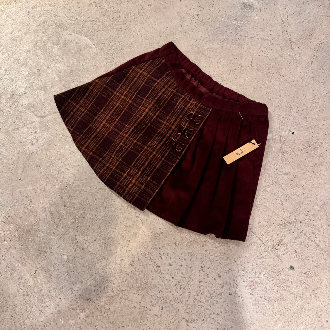 리본 포인트 랩 스커트 팬츠 상품이미지2