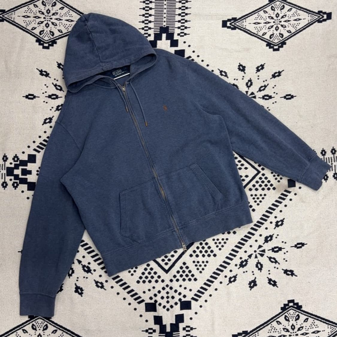 폴로 랄프로렌 빈티지 빅사이즈 투웨이 니트 후드집업 XXL P00075 상품이미지1