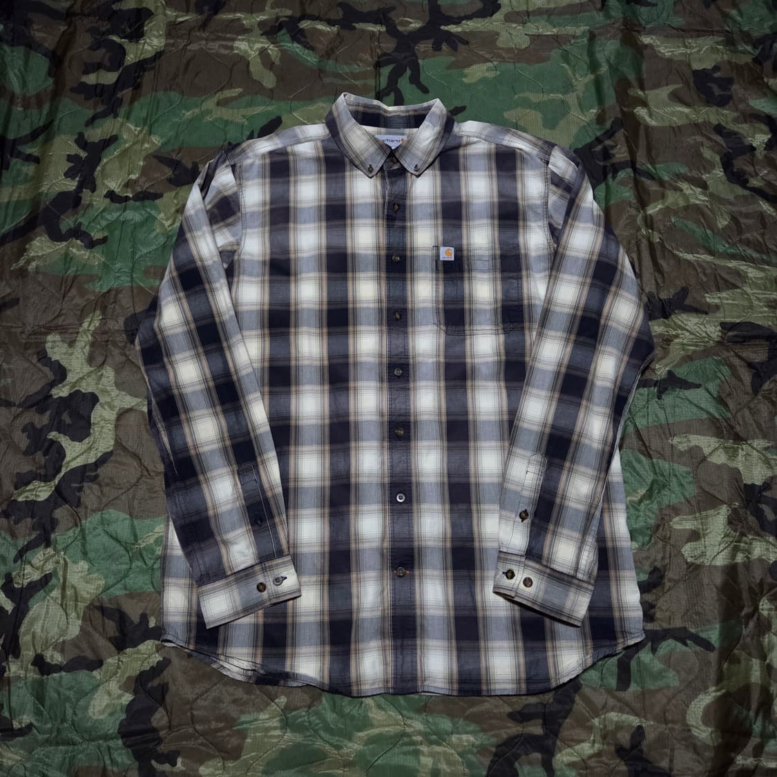 Carhartt Relaxed Fit Plaid Check Shirt 상품이미지1