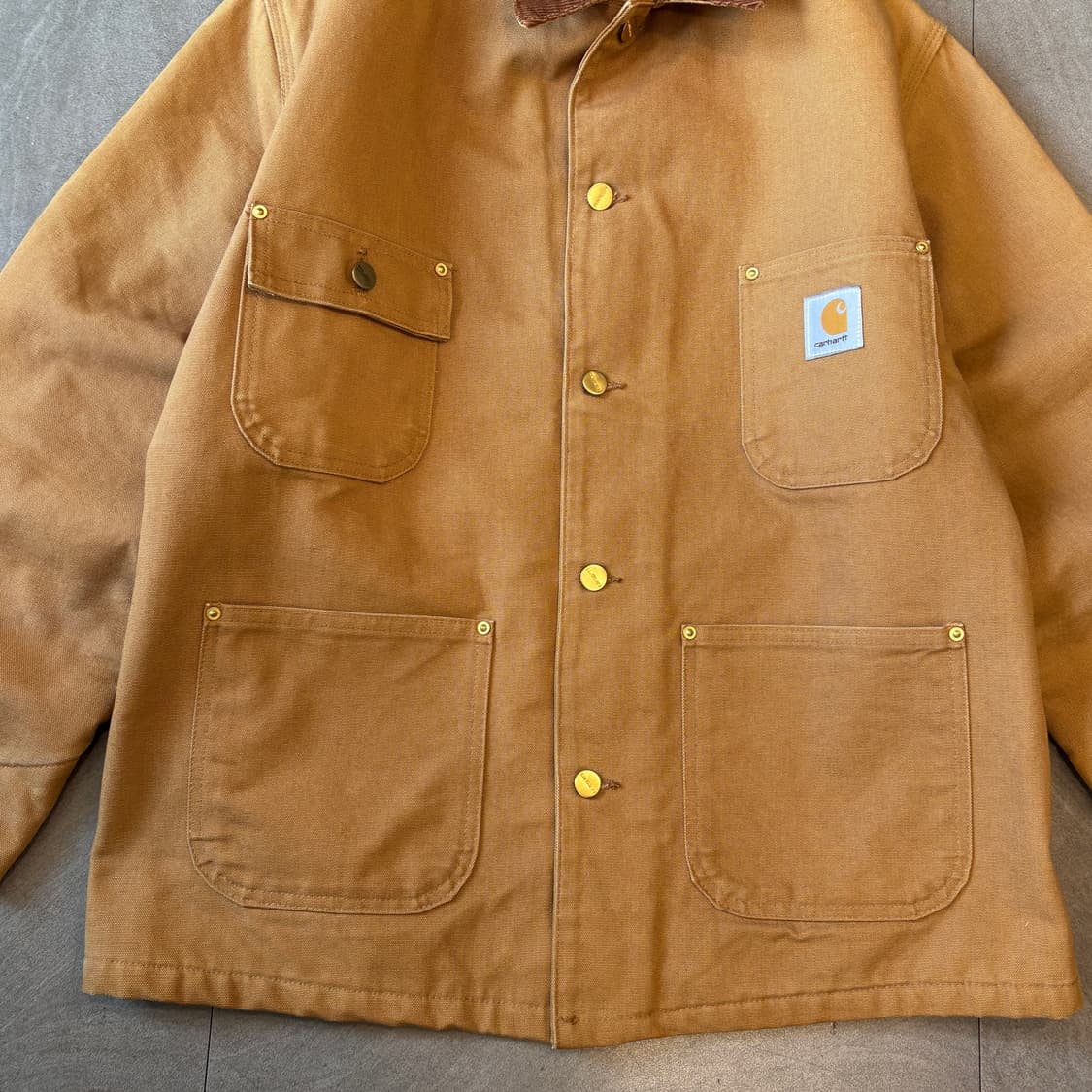 칼하트 정품 브라운 덕 초어 자켓  상품이미지4