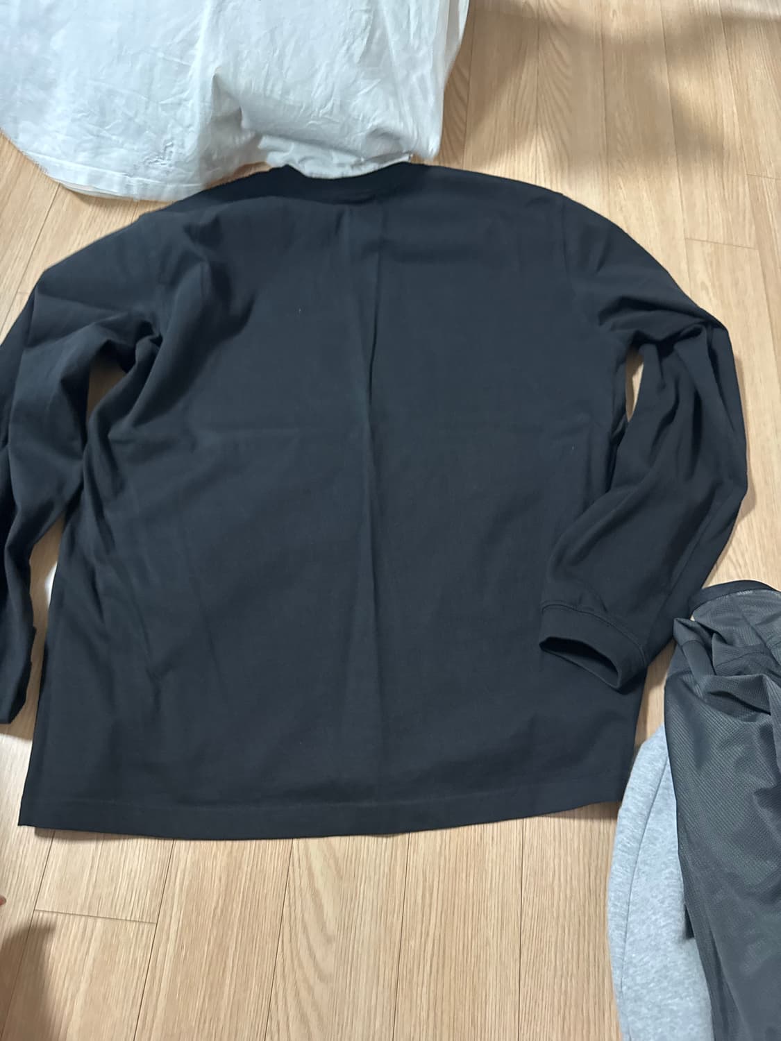 산산기어 롱슬리브 블략 3사이즈 상품이미지2