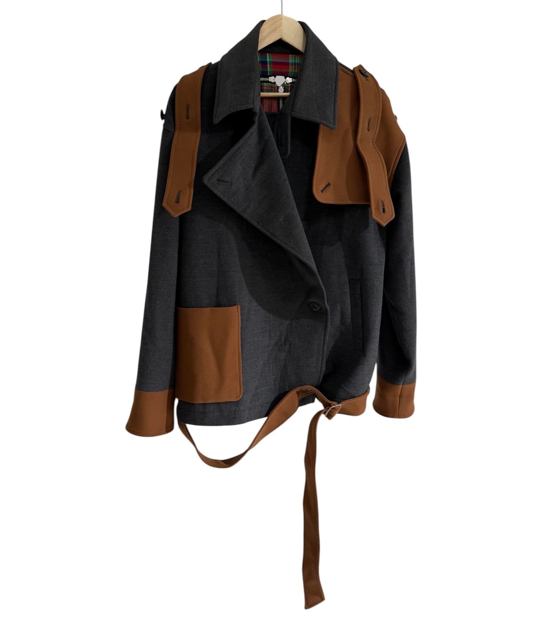 카루소 백지퍼 트렌치 자켓 상품이미지2