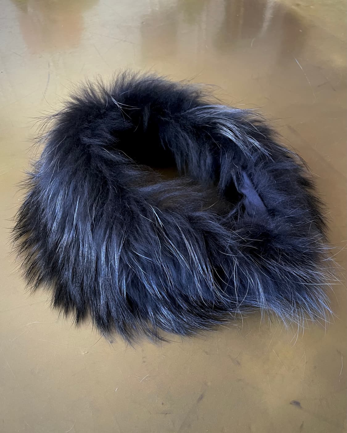 City Giee Real Raccoon Black Fur Muffler 상품이미지6