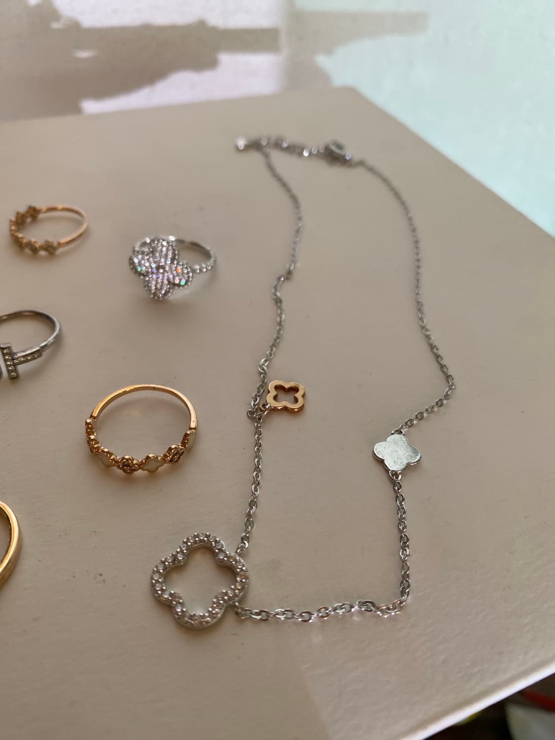 미사용 반지 목걸이 일괄 상품이미지2