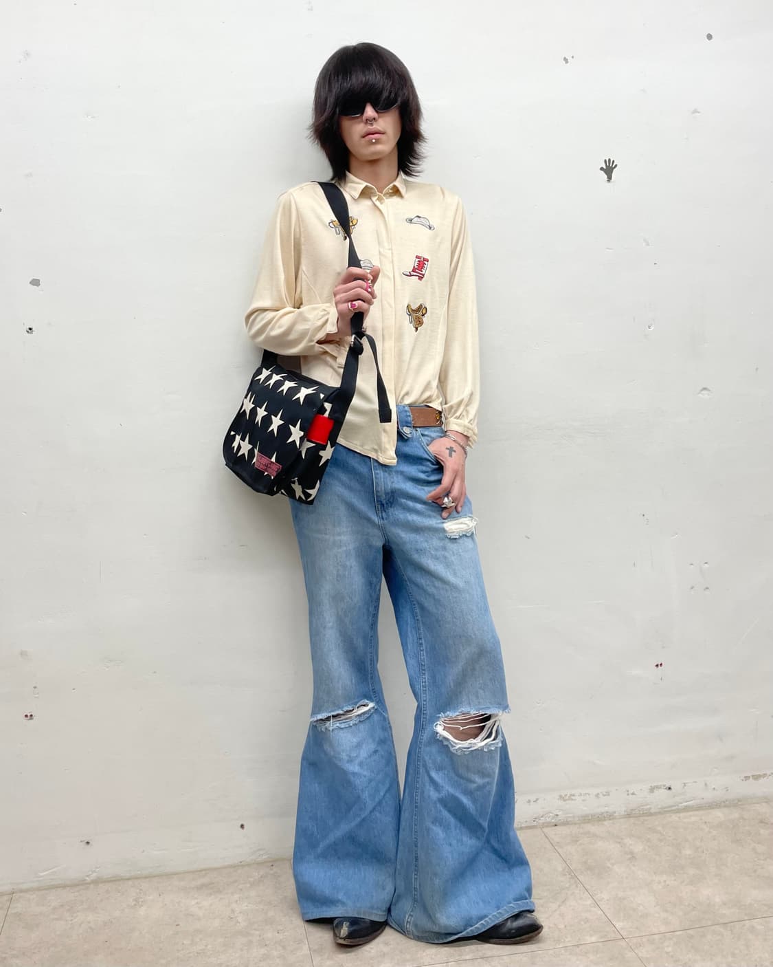 brown western wappen shirt 상품이미지8