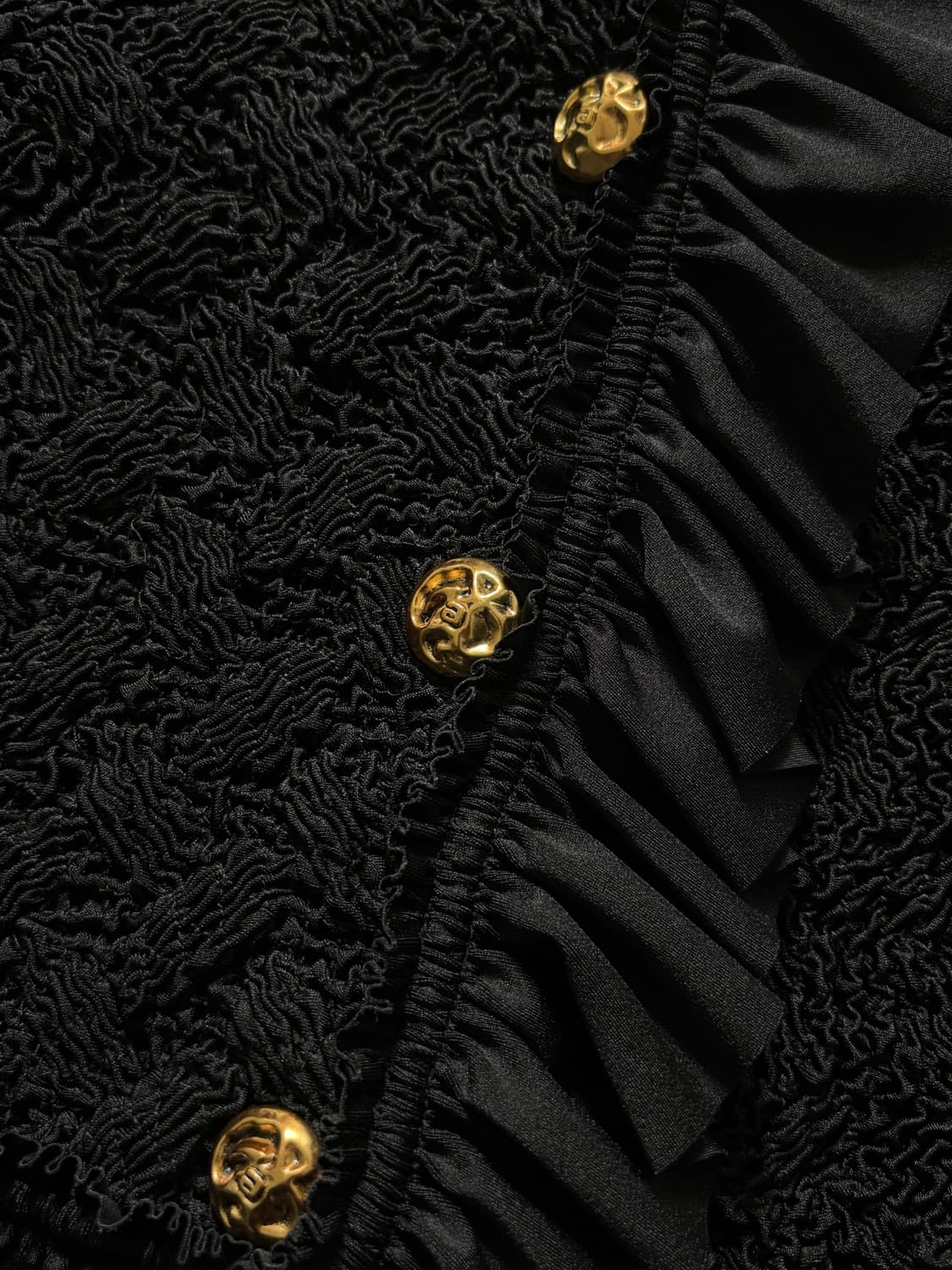 Alexander Wang 알렉산더 왕 블랙 플리츠 러플 크롭 자켓 상품이미지6