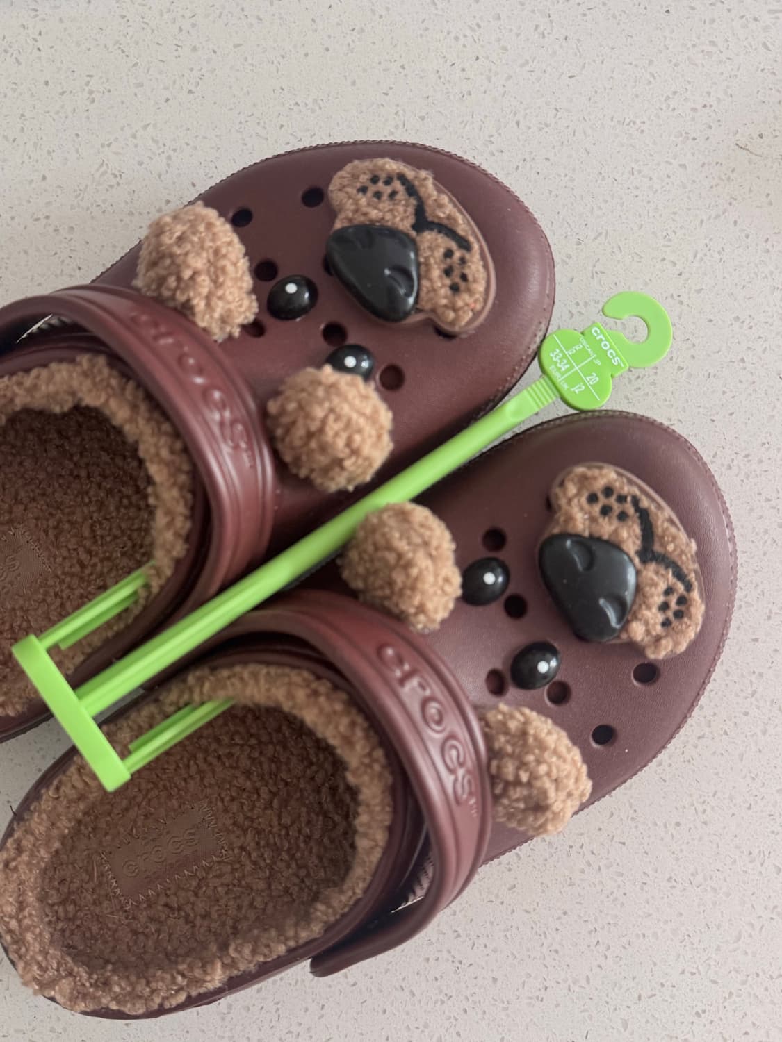 크록스 키즈 클래식 라인드 아이엠브라운 베어 상품이미지2