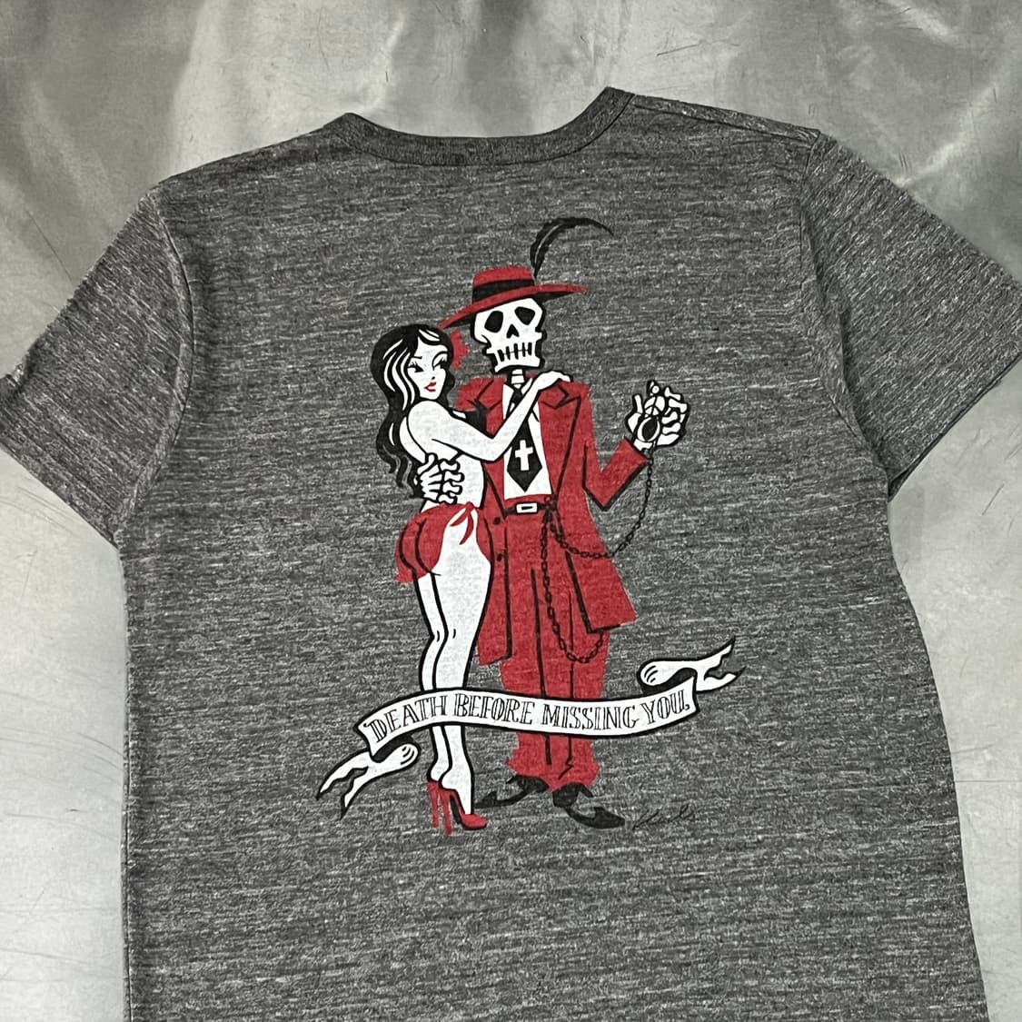  빔즈 스컬 프린팅 반팔티 y16162 상품이미지4