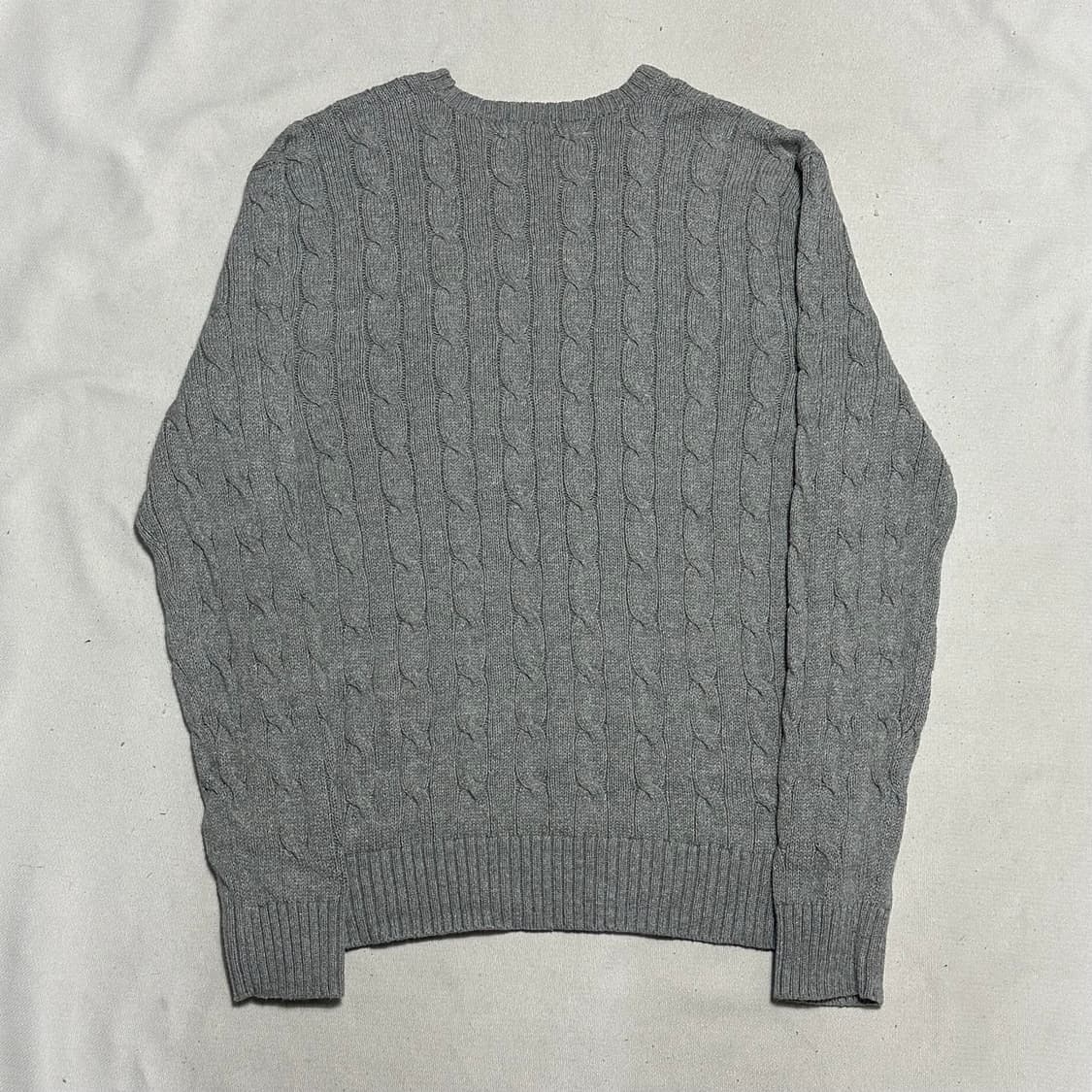 M 폴로랄프로렌 그레이 케이블 니트 상품이미지3