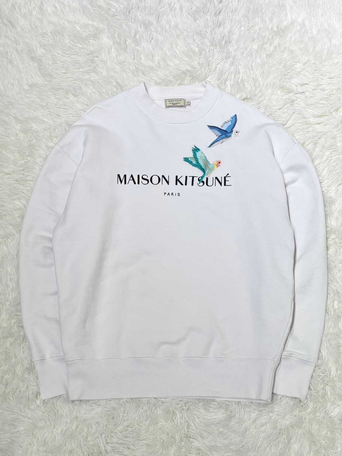 메종키츠네 자수로고 화이트 맨투맨 상품이미지4