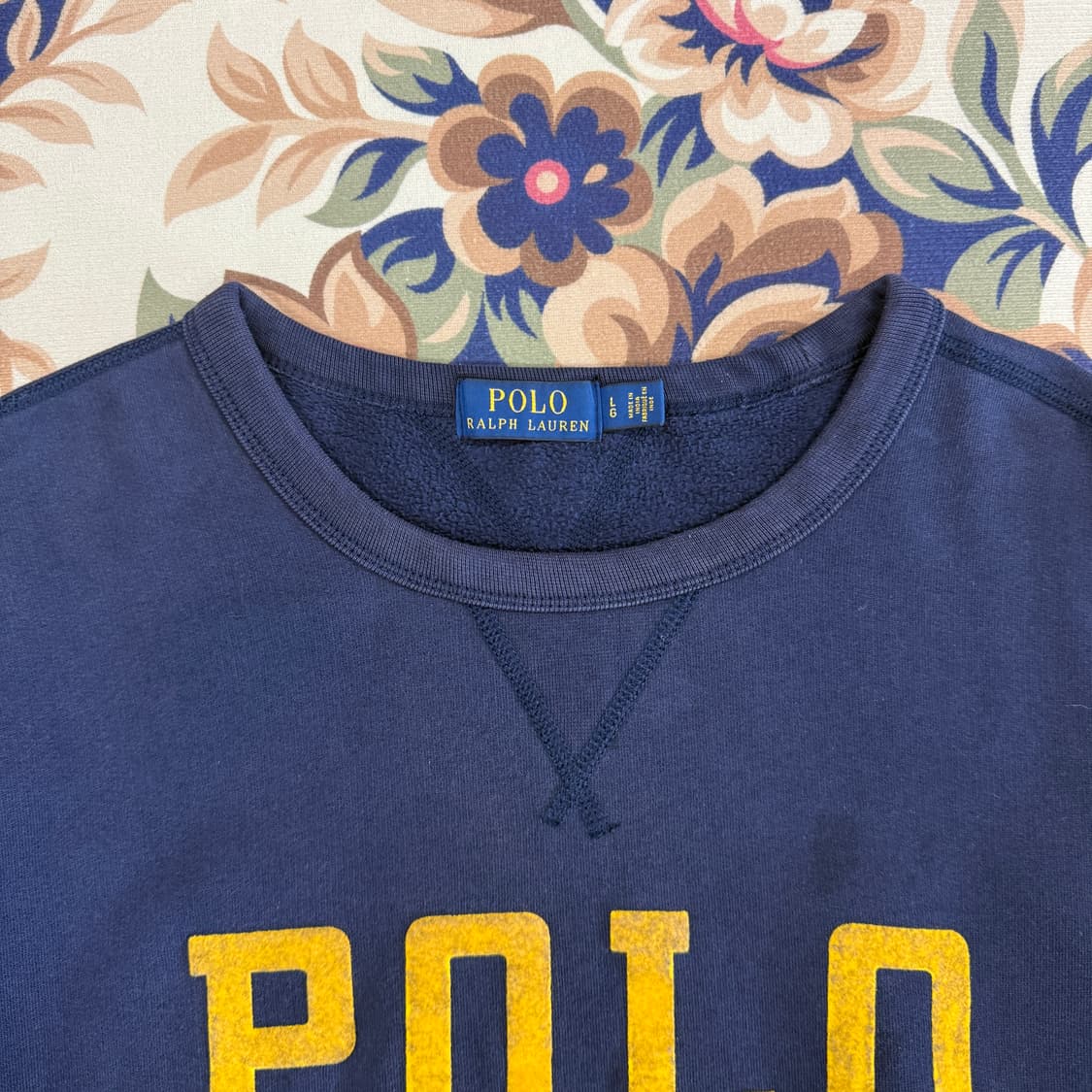 (M)폴로 랄프로렌 1967 스펠아웃 맨투맨(네이비) 상품이미지4