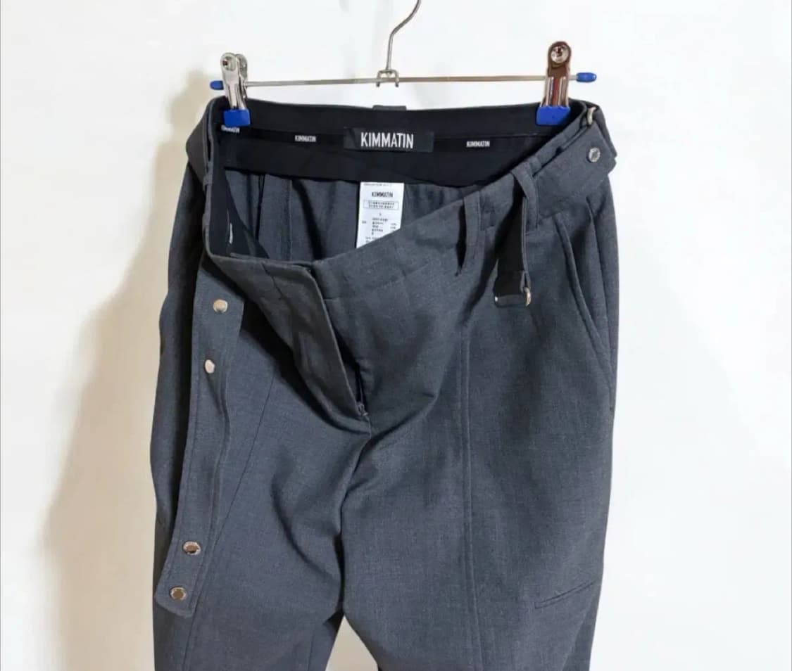 ➕(새상품) 마뗑킴 킴마틴 그레이 와이드팬츠 상품이미지4
