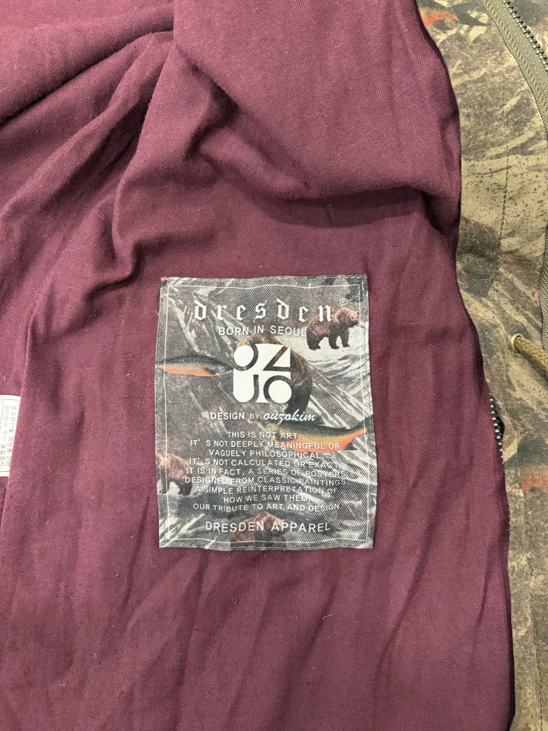 dresden wood parts bear print jacket 상품이미지9