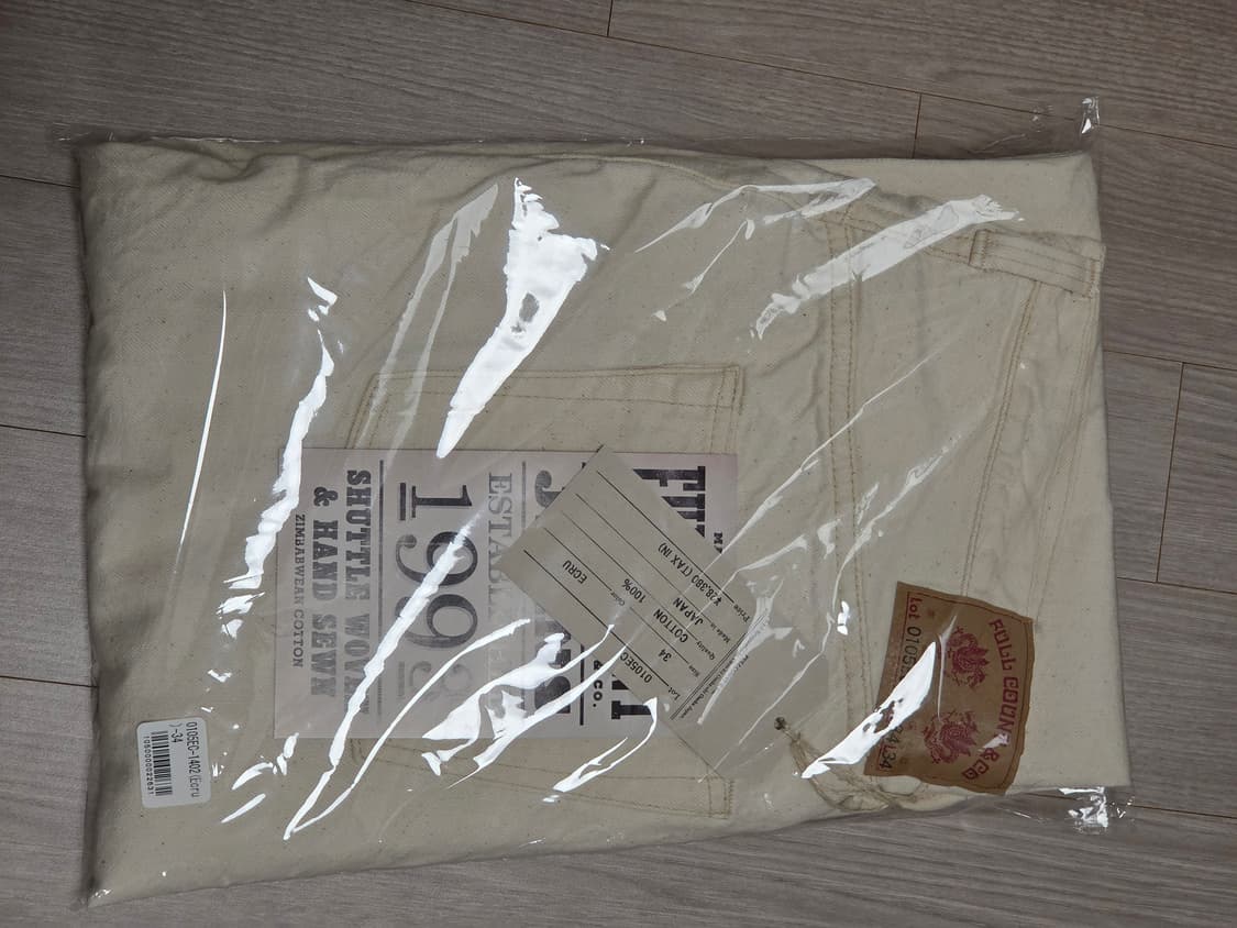 [새제품] 풀카운트 데님 0105EC (Selvedge Ecru) 34 상품이미지1