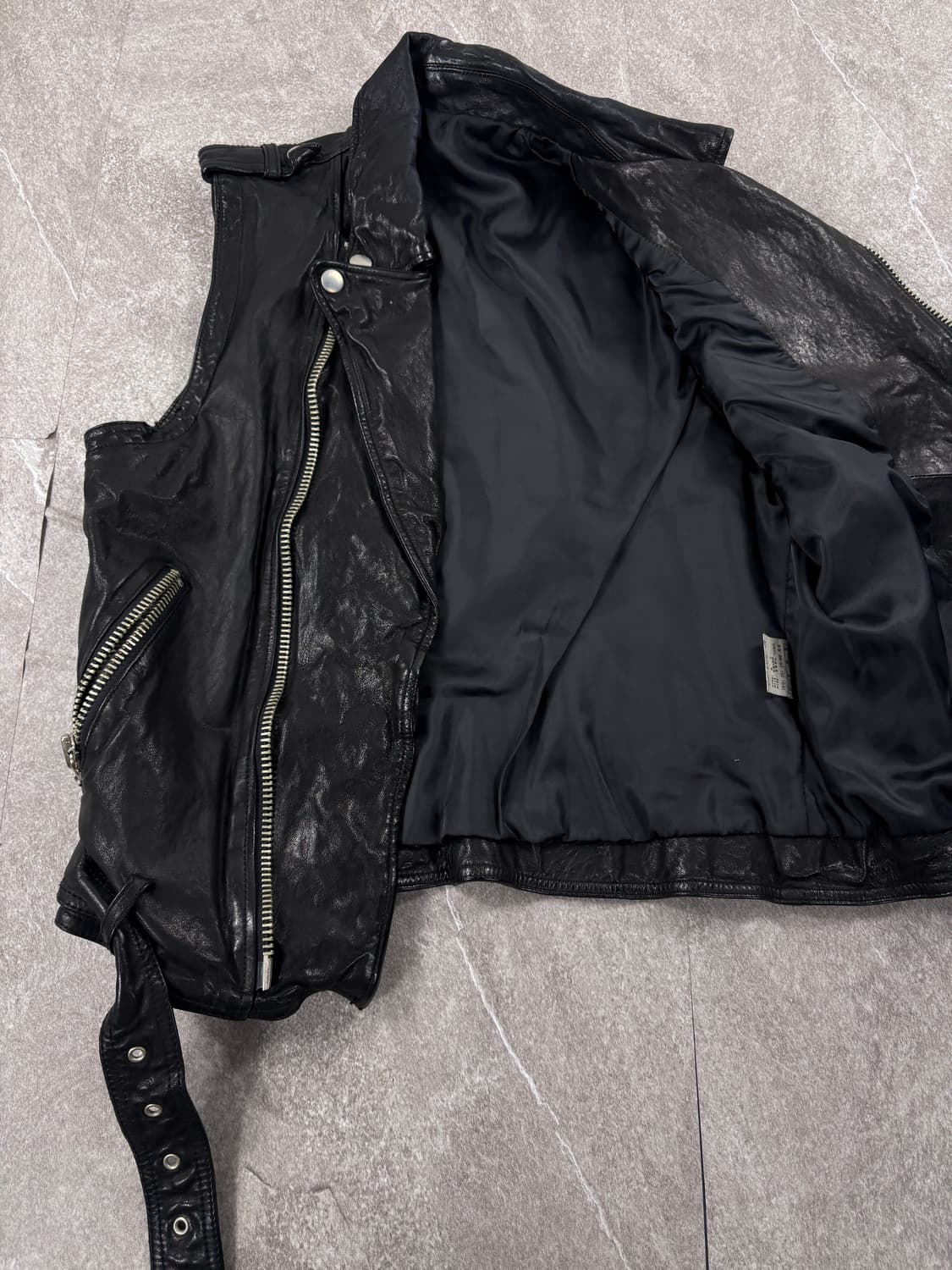 Vintage Sheep Leather Vest Jacket     상품이미지2