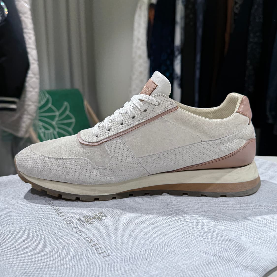 41.5 / 브루넬로쿠치넬리 스웨이드 로우탑 스니커즈 상품이미지4