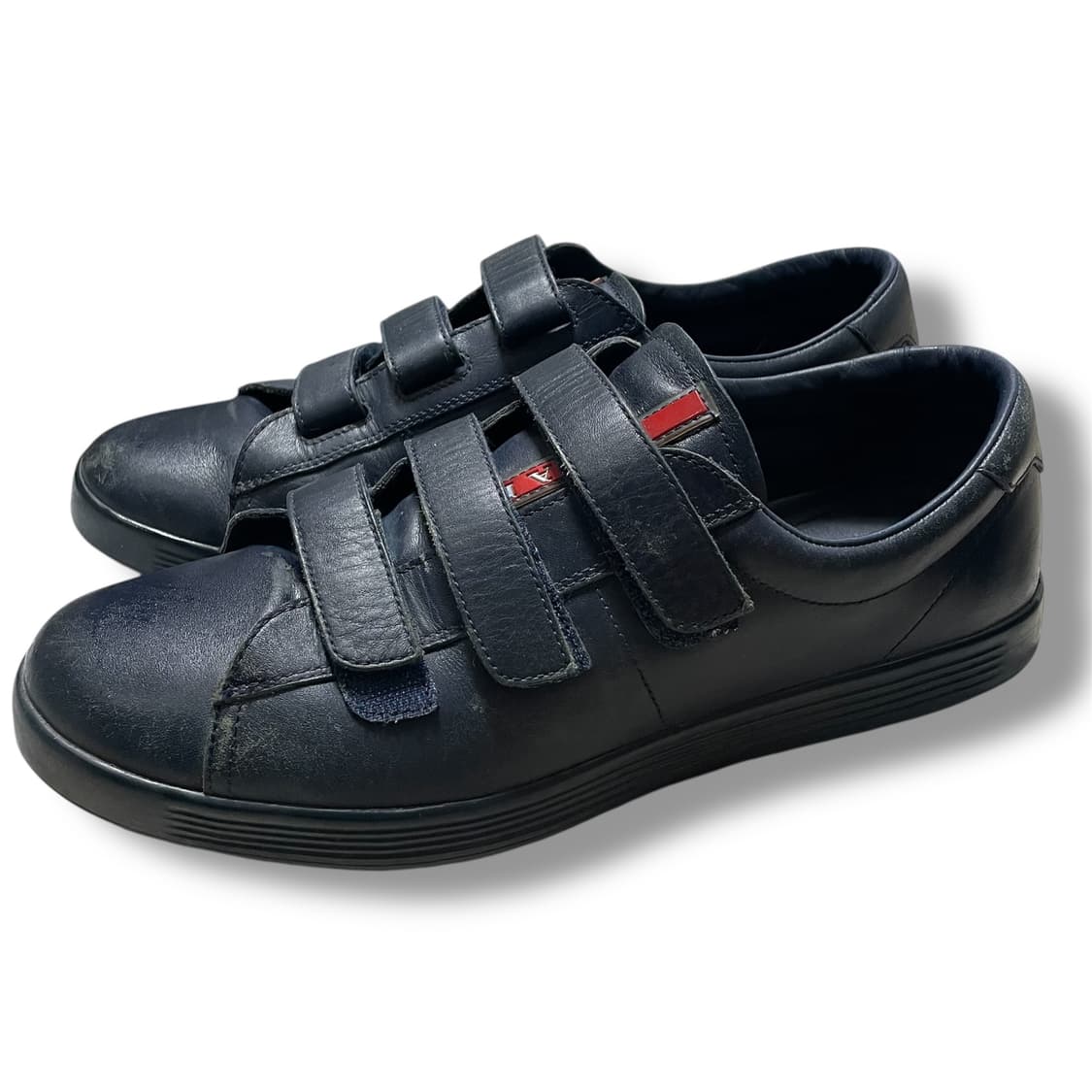 275~280) 프라다 스포츠 레더 벨크로 스니커즈 신발 상품이미지1