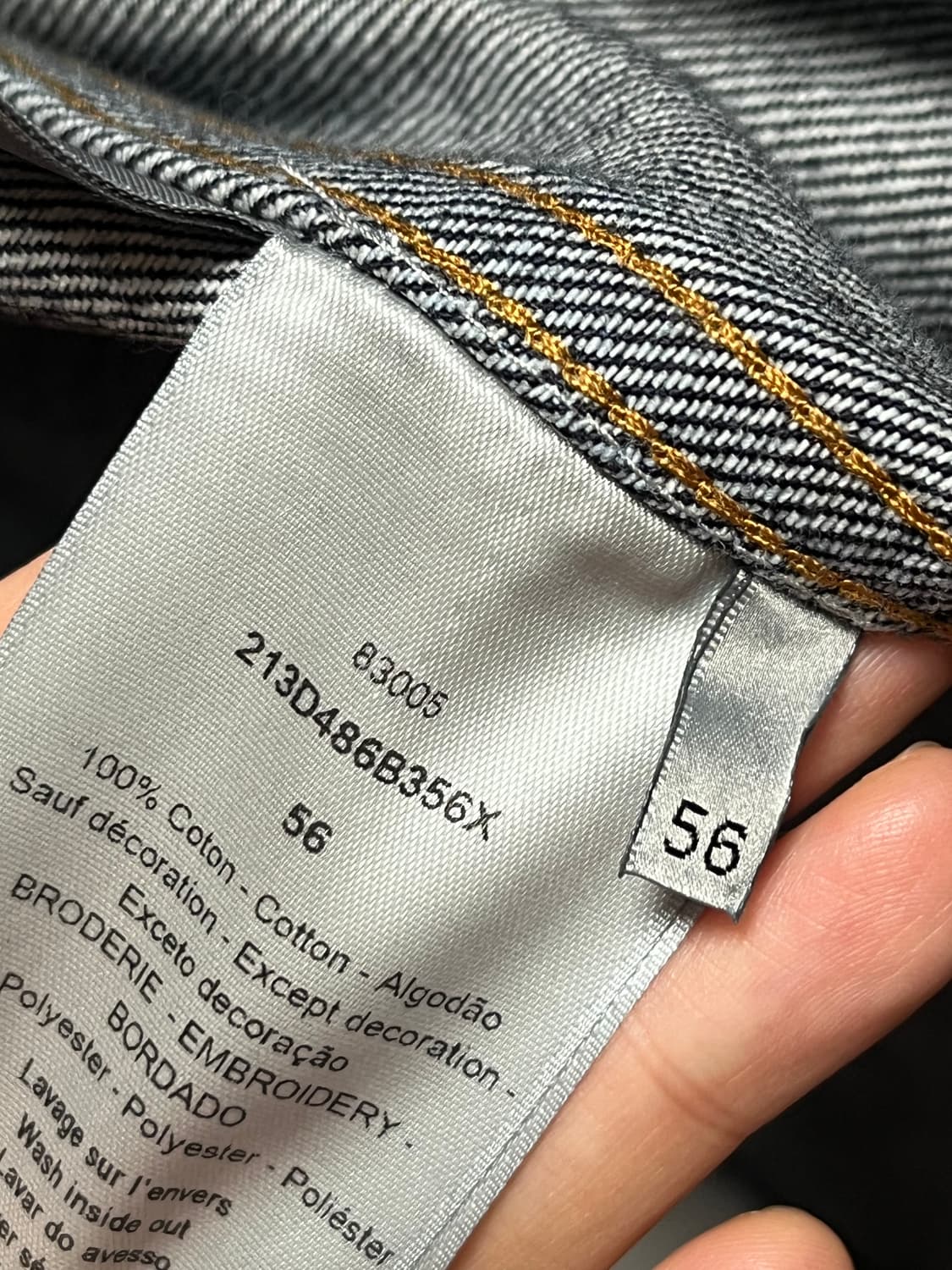 디올 로고 데님셔츠 자켓 상품이미지3