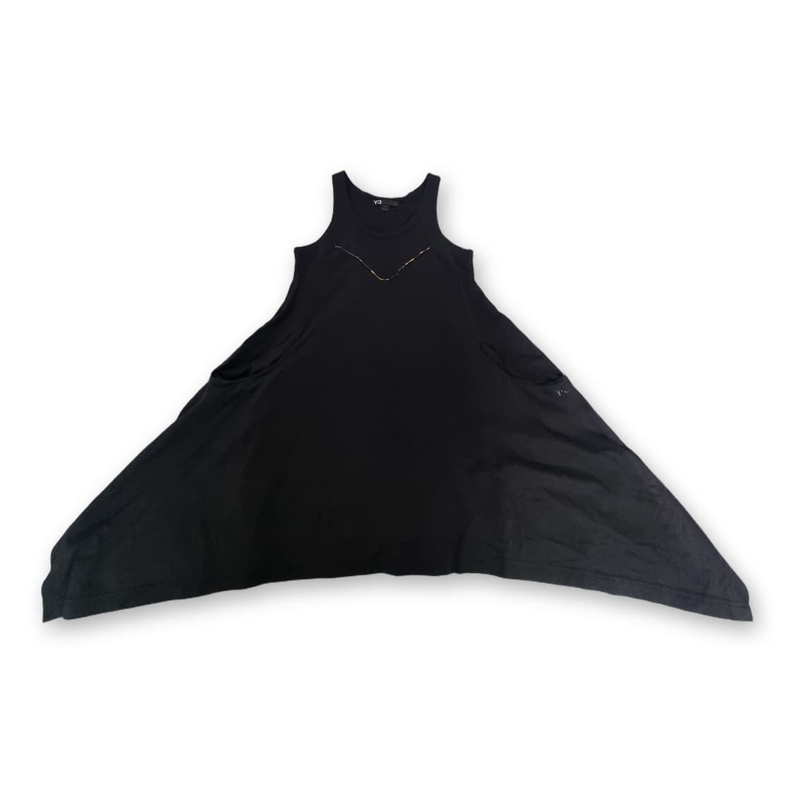 Y-3 Yohji Yamamoto 비대칭 헴 민소매 원피스 상품이미지4