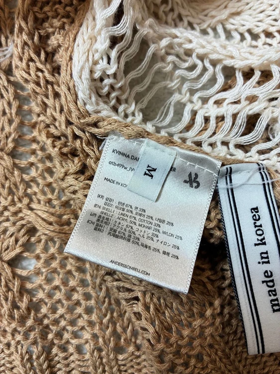 앤더슨벨 린넨 코튼 그런지 레이어드 니트 PN6855 상품이미지7