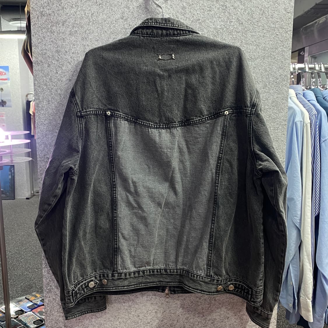 크리틱 배색 데님 짚 자켓 B3015 상품이미지3