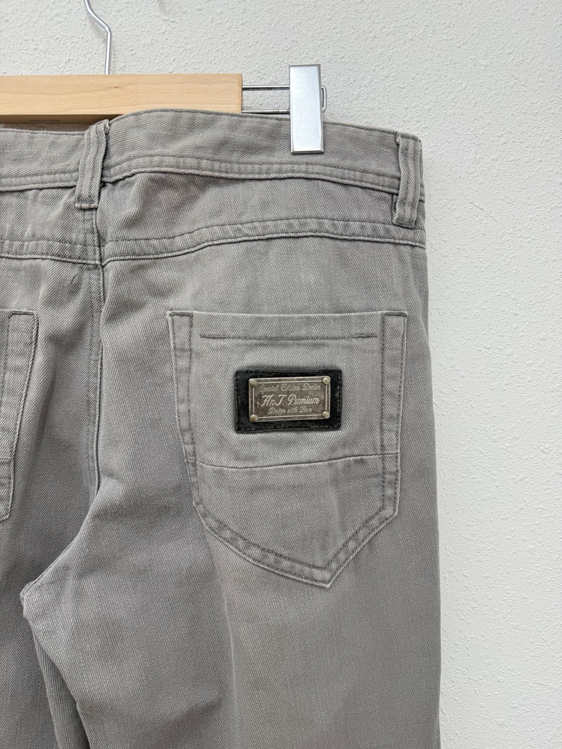 H&T gender 워싱 스트레이트 팬츠  상품이미지4