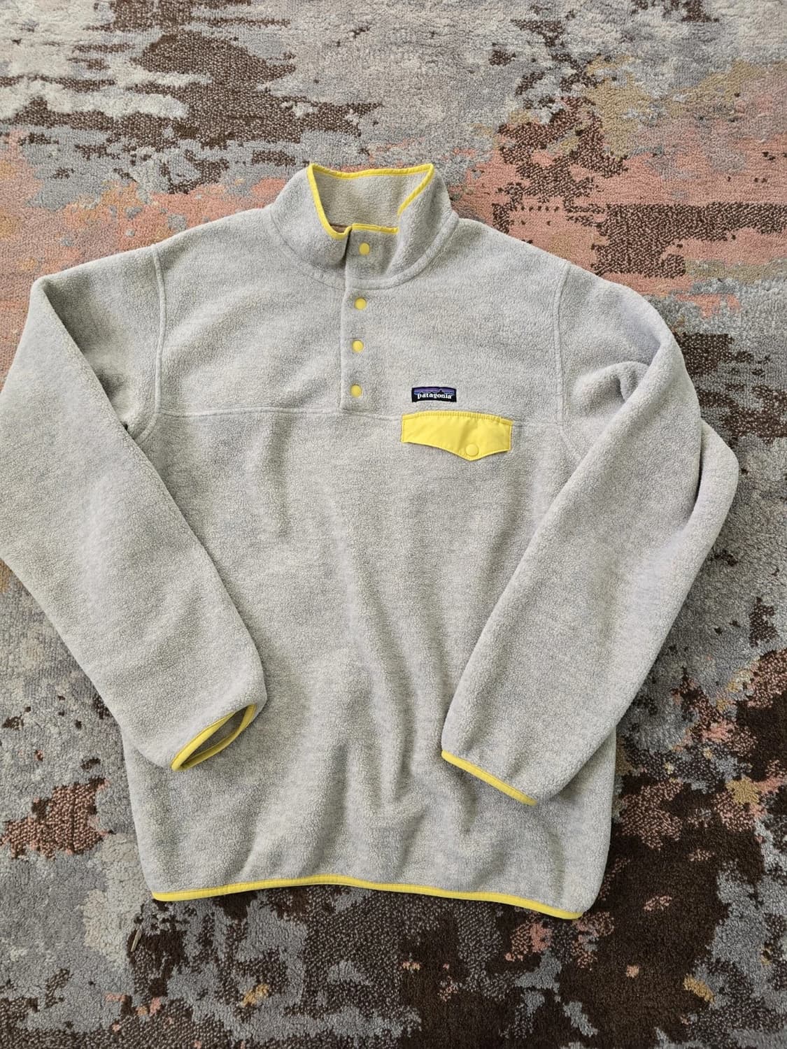 10s 파타고니아 신칠라 스냅-T 호트밀 헤더/옐로우 상품이미지1