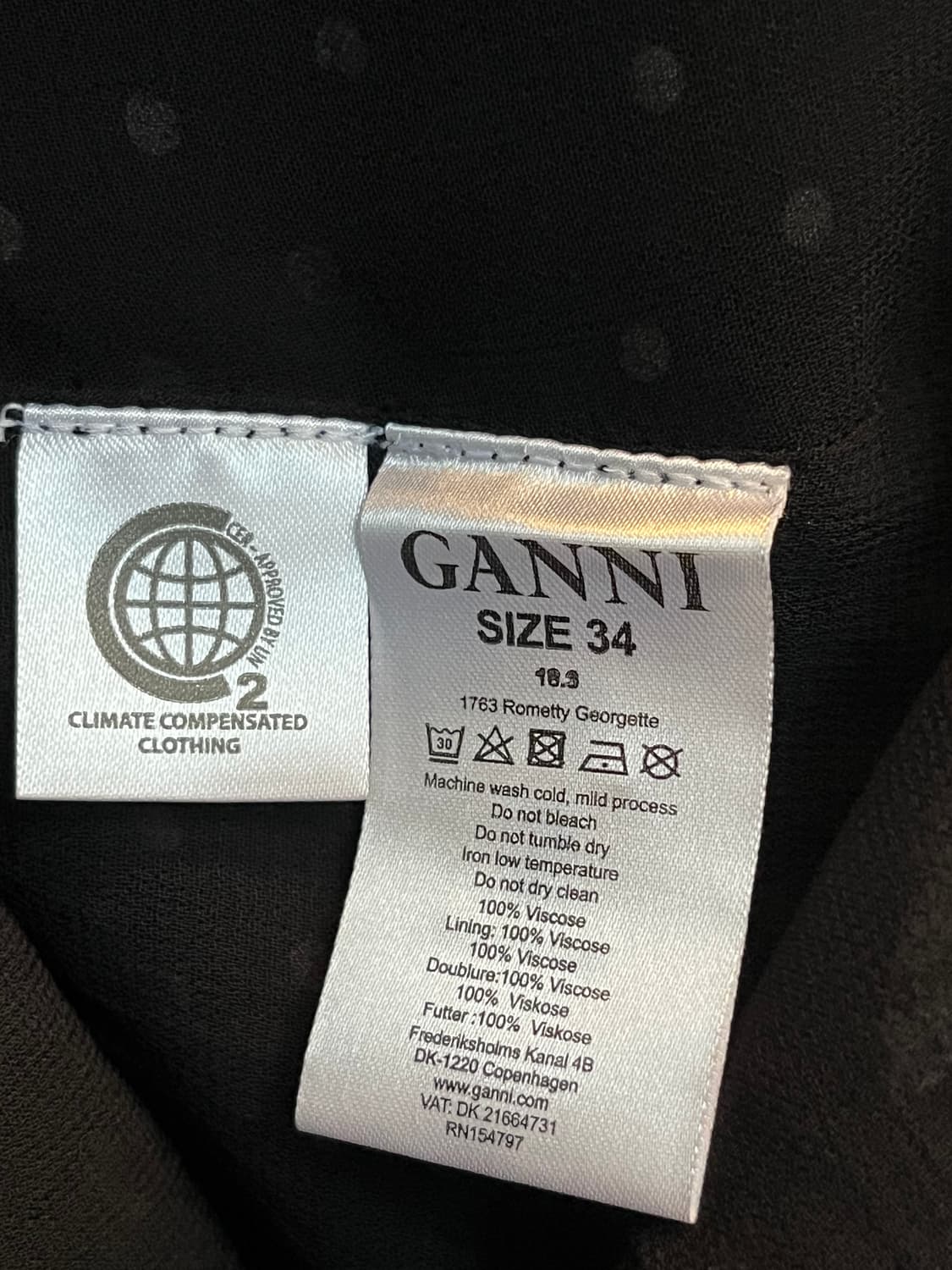 Ganni 가니 플로럴 도트 원피스 34 상품이미지5
