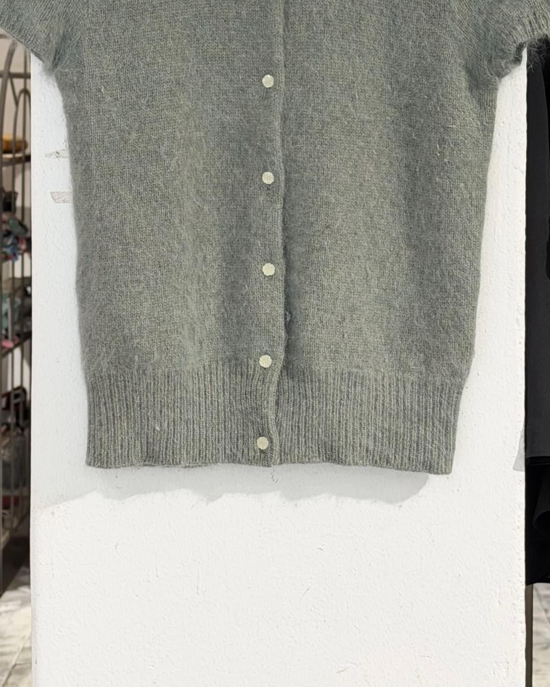 랄프로렌 민트 앙고라 혼방 페어 아일 하프 슬리브 가디건 상품이미지5